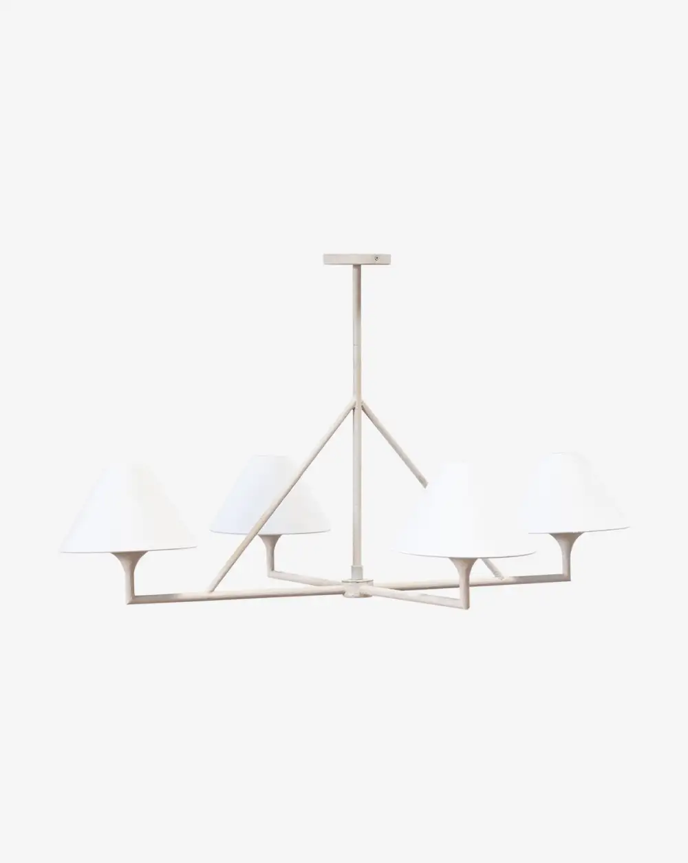 Geometric-Form Streamlined Chandelier