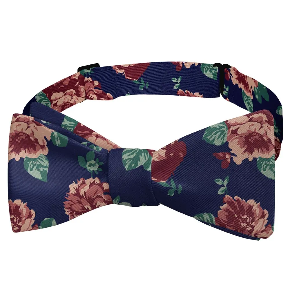 Sylvan Floral Motif Bow Tie