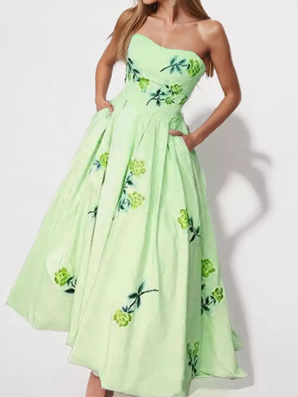 Refined Floral Maxi Dress