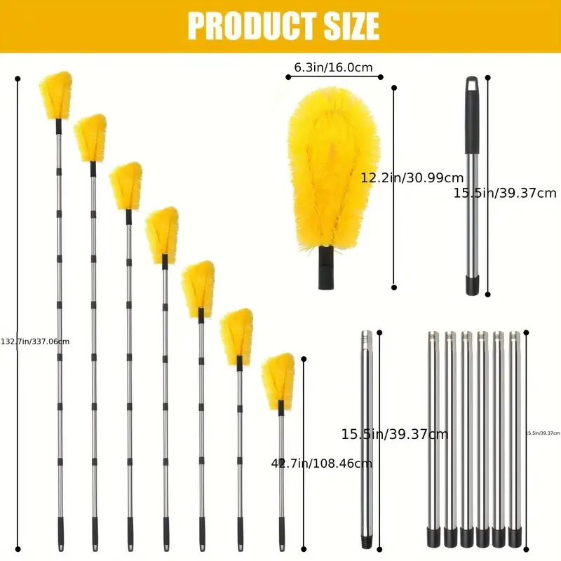 11-Foot Telescopic Rainwater Trough Telescopic Cleaning Rod