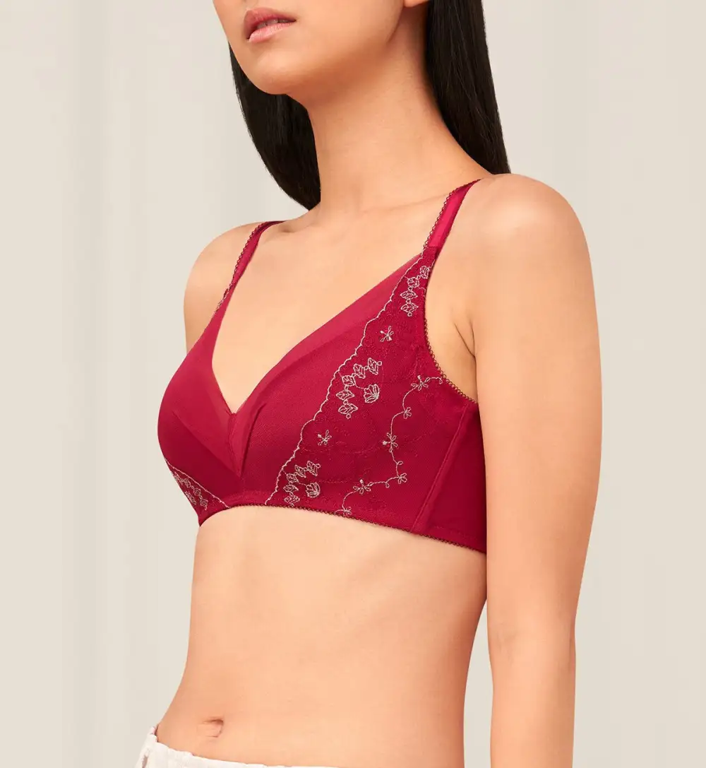 Women's Comfort-Fit Non-Wired Padded Breathable Bra