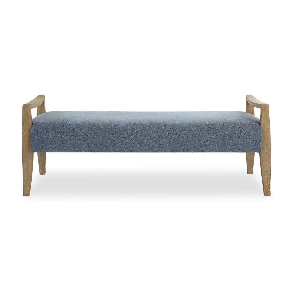 Fabric Wooden Accent Bench