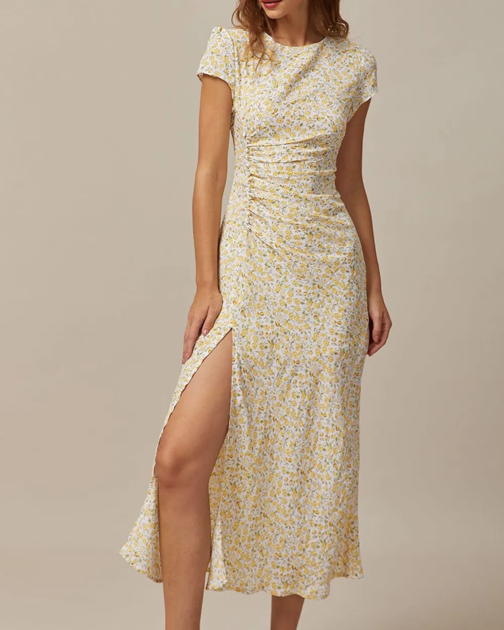 Floral Mid-Length Dress