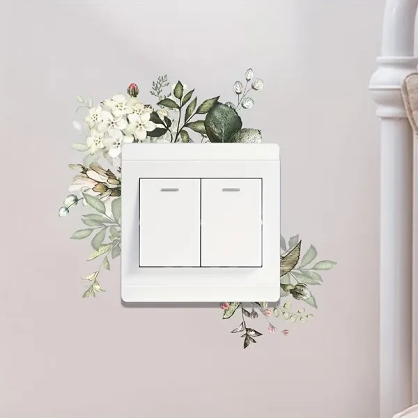 Floral Switch Wall Stickers