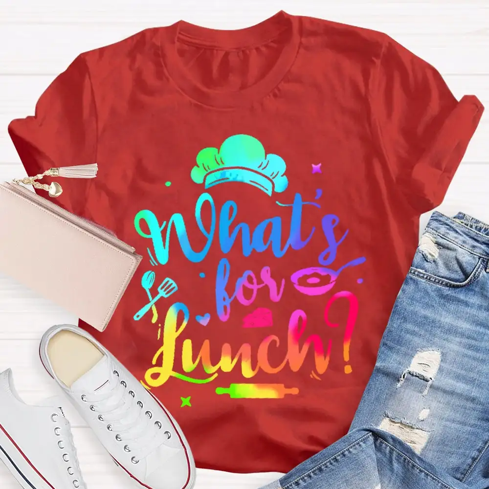 What'S For Lunch Funny Cooking Lunch Lady  T-Shirt