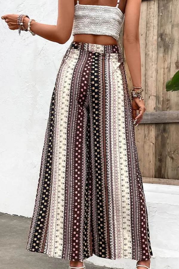 Easy High Waist Wide Leg Pants