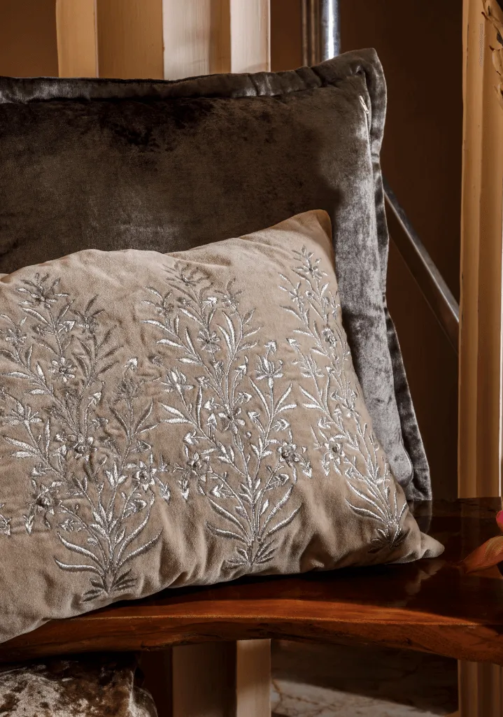 Textured Velvet Decorative Cushion Cover