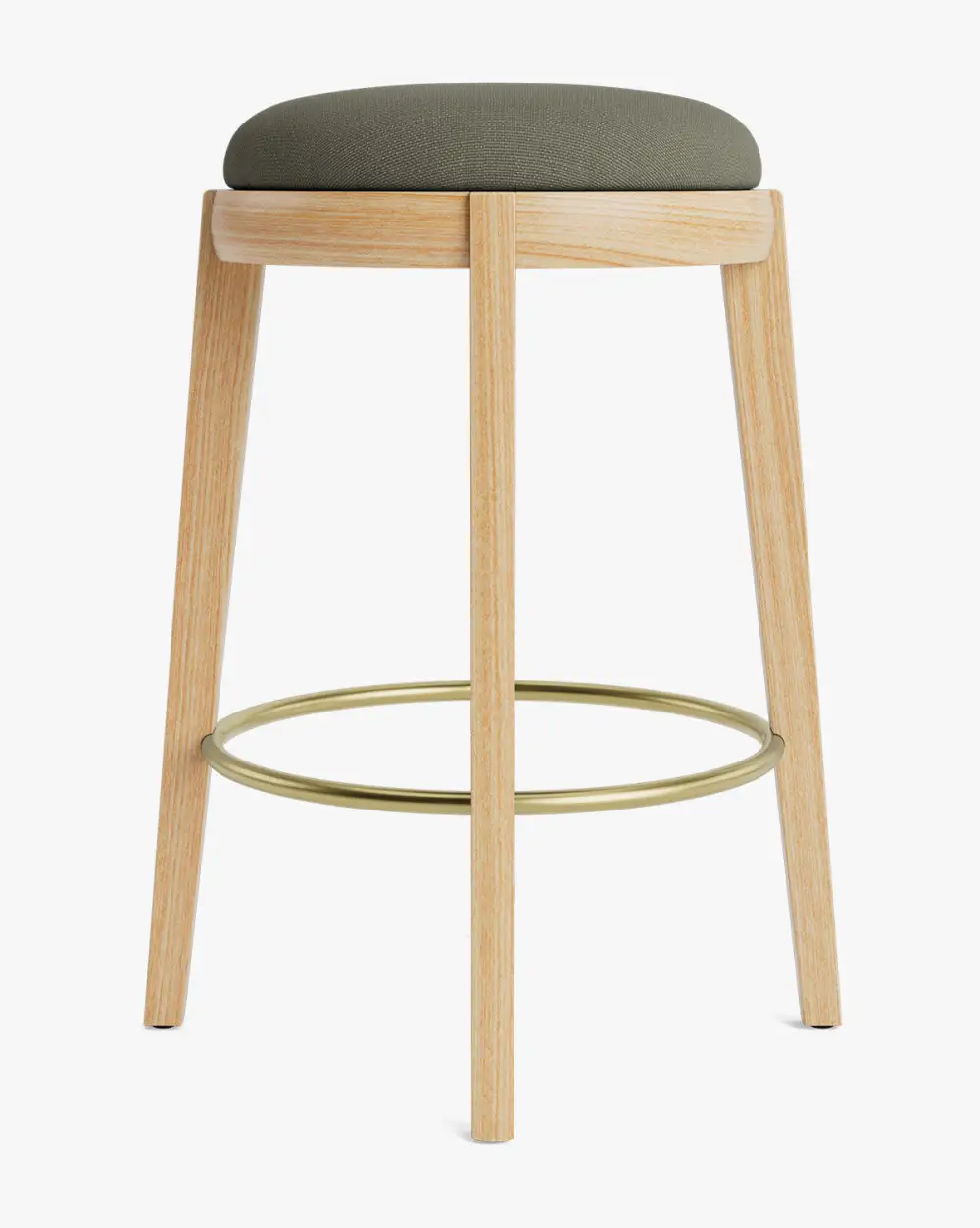 Modern Leather Counter Stool