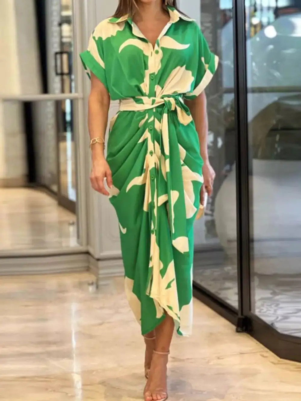 Shirt Short-Sleeve Casual Dress