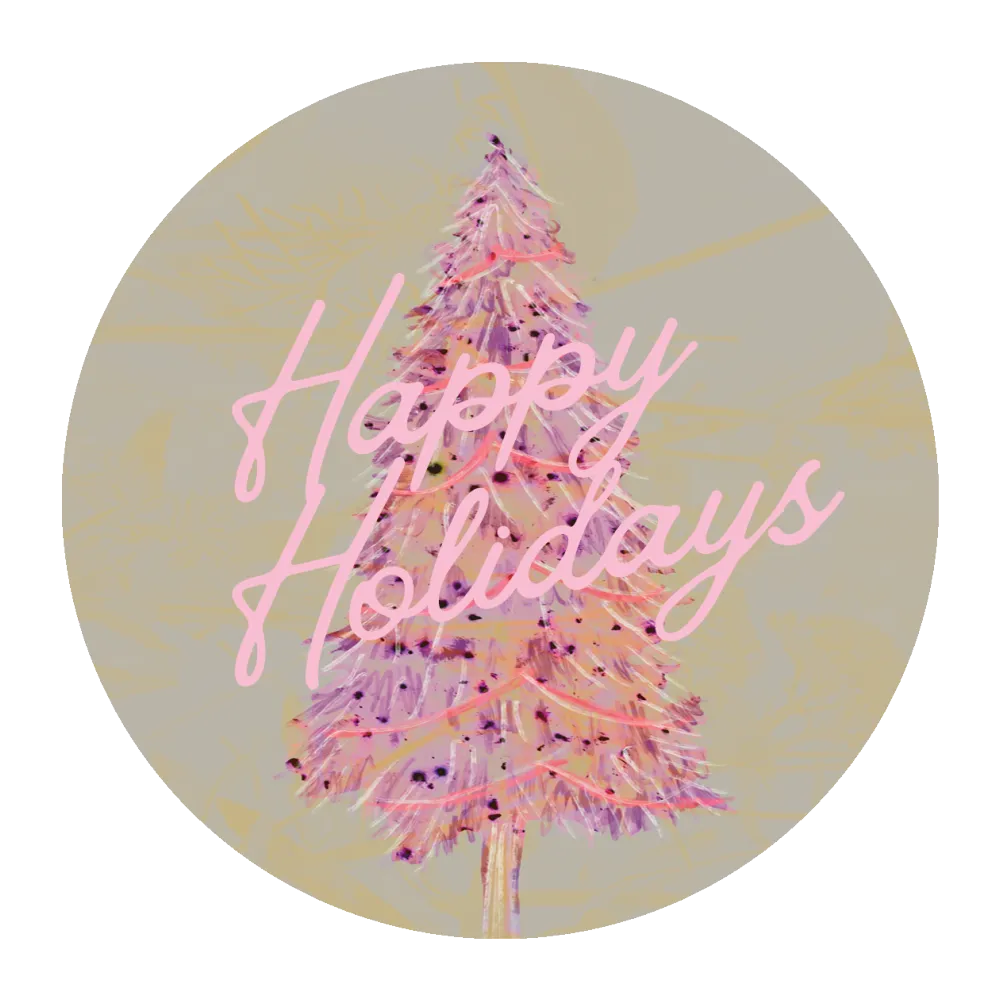 Simple Tree Motif Coaster Set