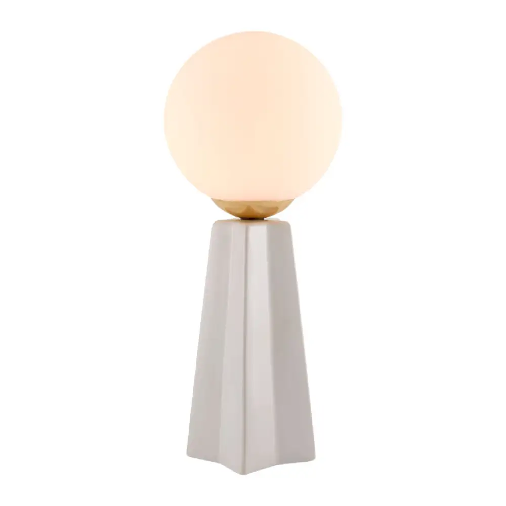Glass Shade Minimalist Modern Ceramic Table Lamp