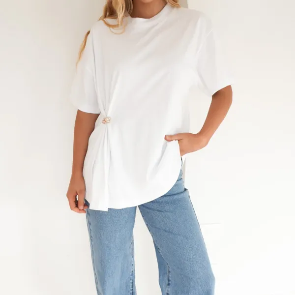 Easygoing Look Casual Tee