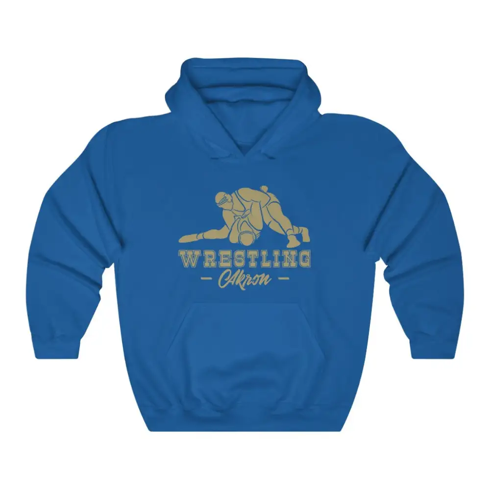 Relaxed Fan Style Wrestling Graphic Pullover Hoodie