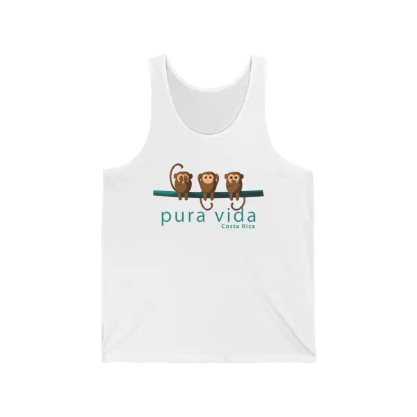 Tropical Monkey Graphic Sleeveless Tank Top
