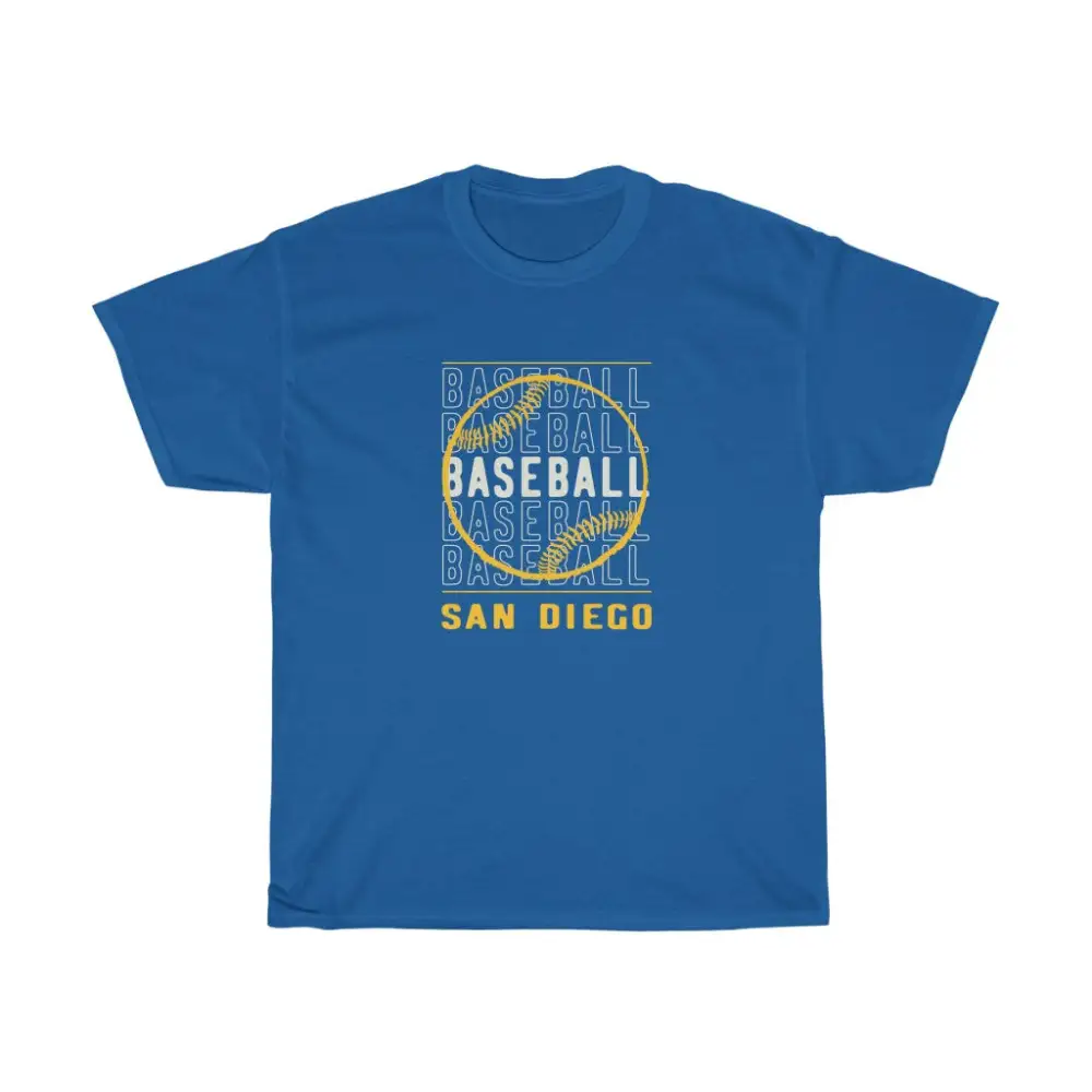 Baseball San Diego with Baseball Graphic T-Shirt