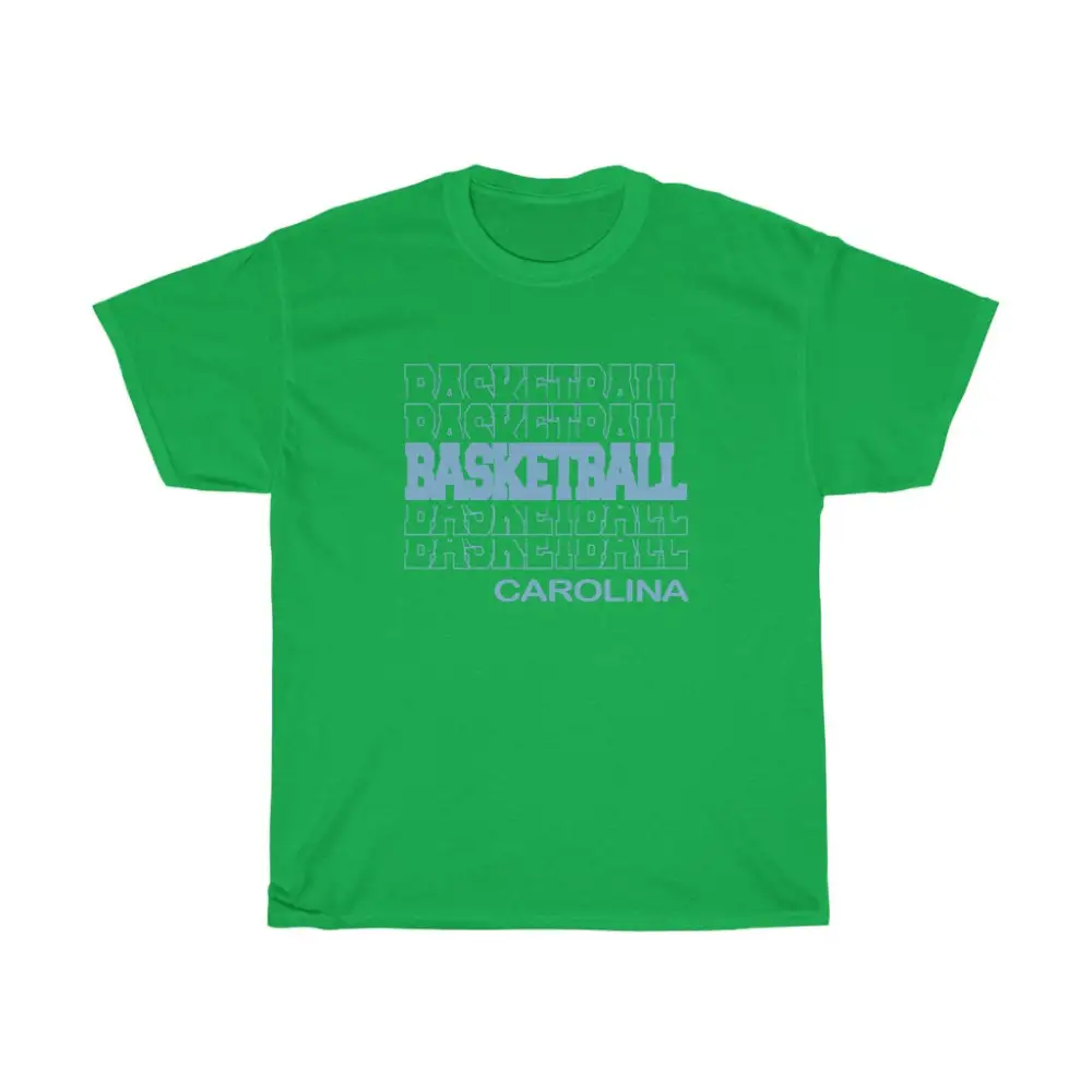 Basketball Carolina in Modern Stacked Lettering
