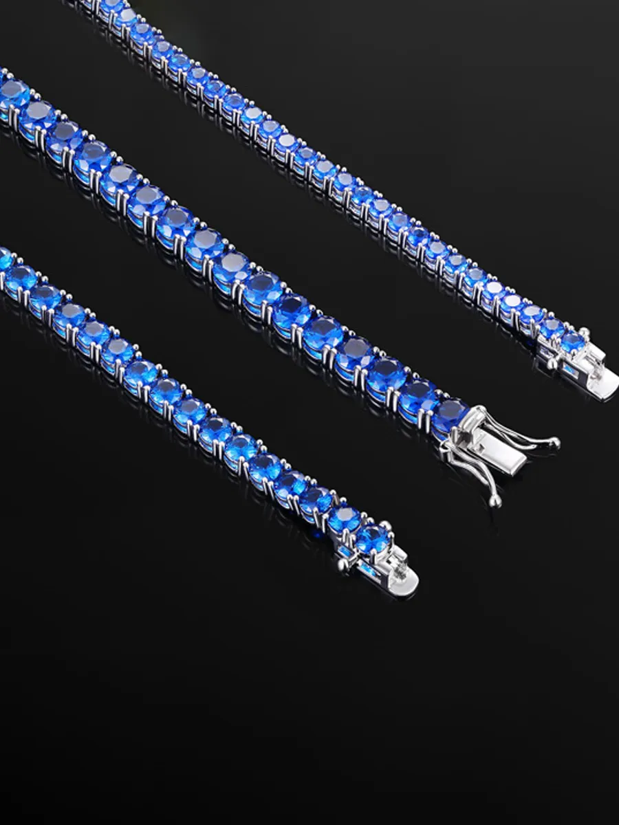 Eloise Blue Spinel Tennis Bracelet