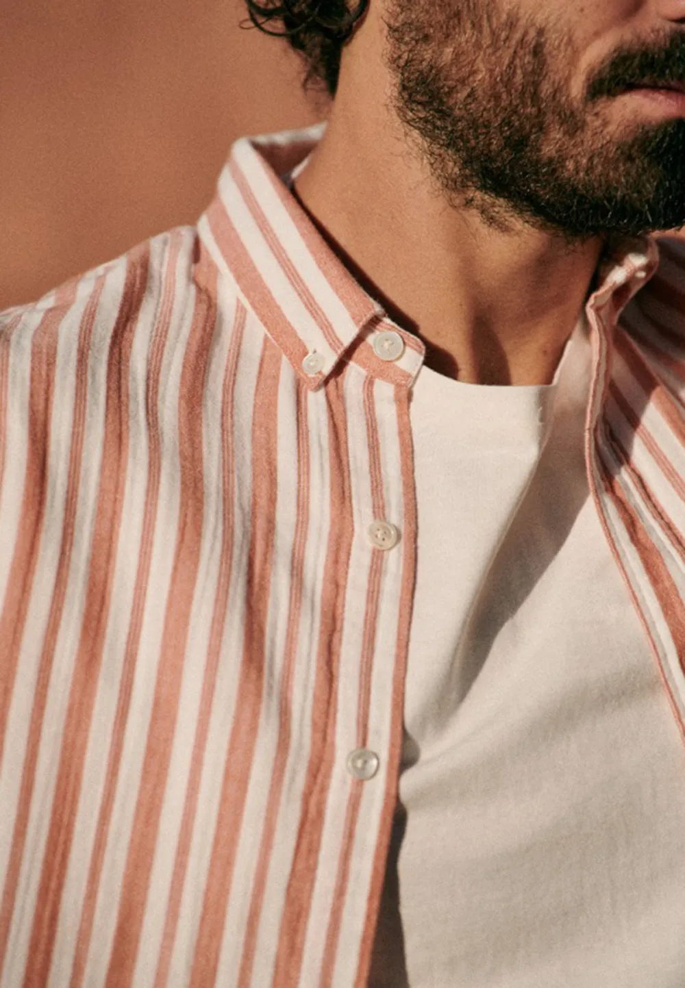Teal Linen Blend Adjustable Cuff Button Down Shirt