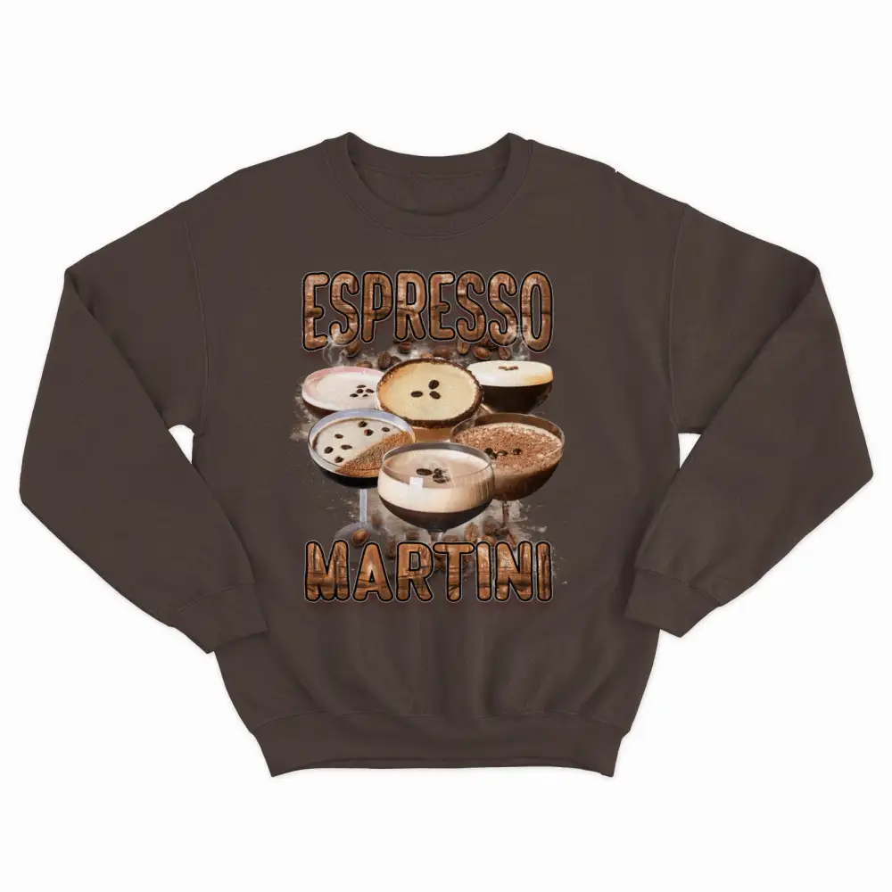 Espresso Graphic Fleece Crewneck