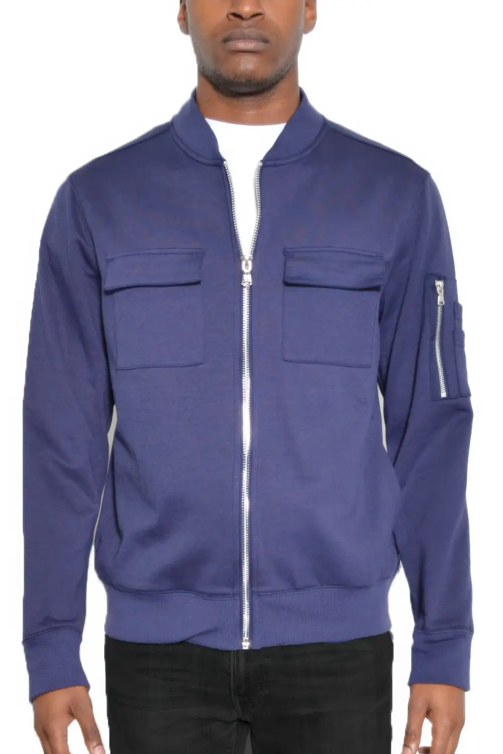 Cotton Zip Up Lightweight Jacket