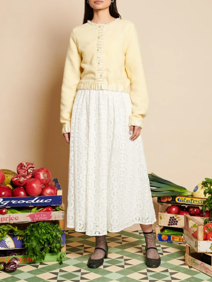 Lace Midi Skirt