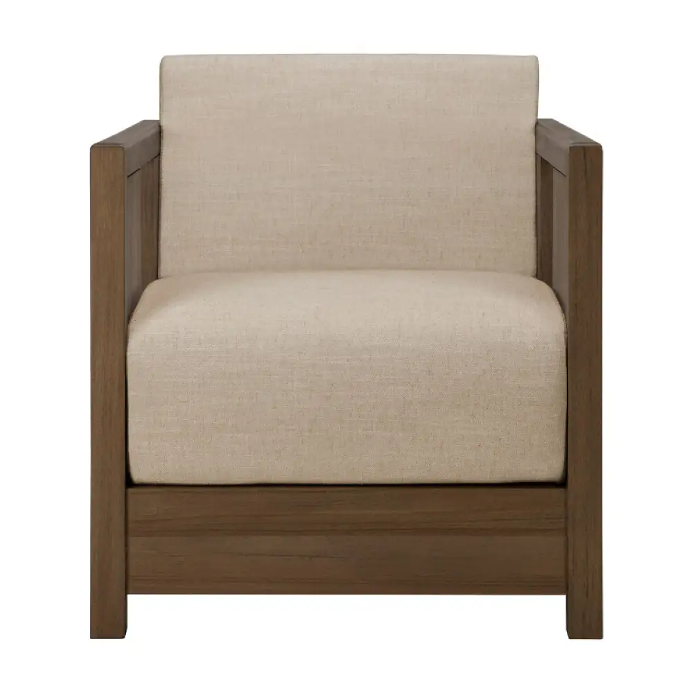 Fabric Cushioned Lounge Chair