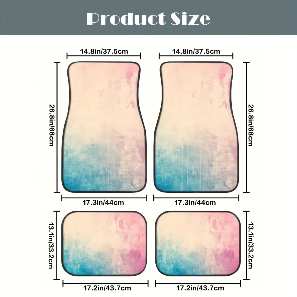 Gradient Print Floor Mats