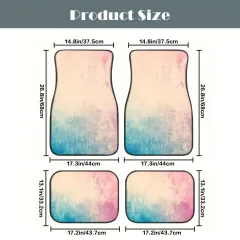 Gradient Print Floor Mats