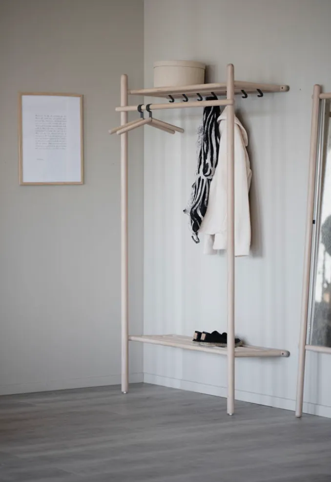 Oak Clothing Rack