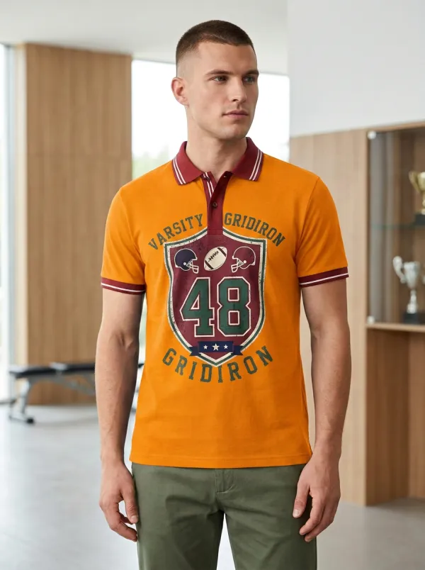 Men's Gridiron Shield Polo Shirt