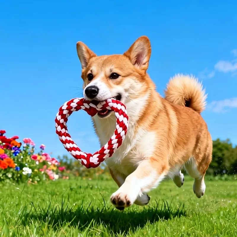 Heart Rope Dog Toy