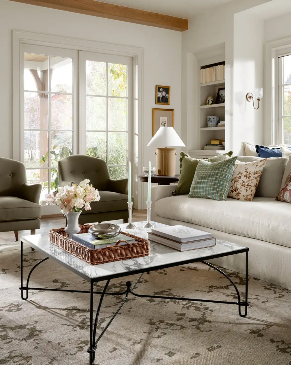 Sculptural Marble Coffee Table