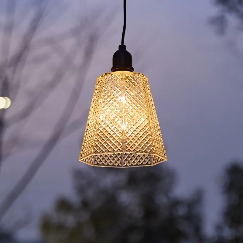 Textured Glass Pendant Light