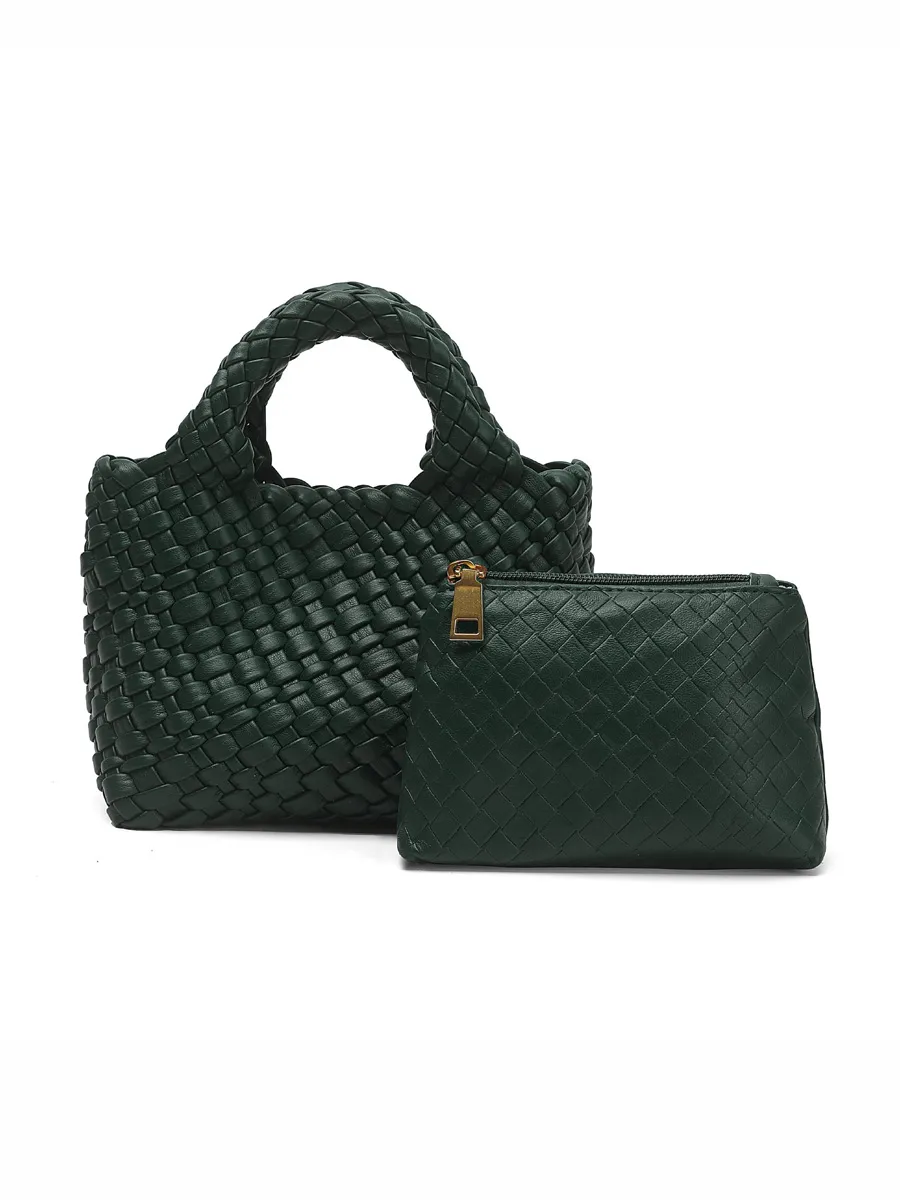 Ruby Small Woven Tote Bag