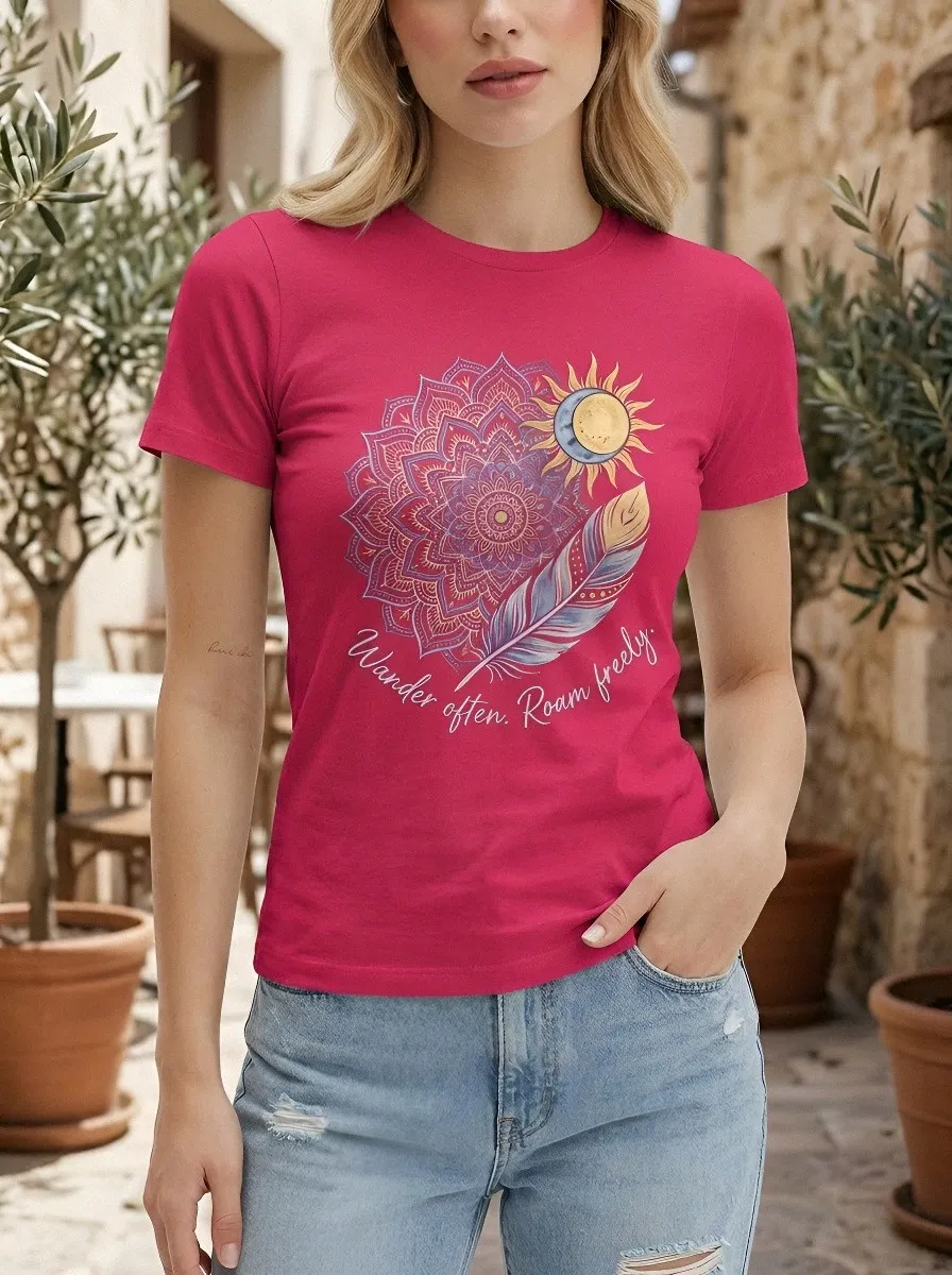 Boho Wanderer Mandala T-Shirt