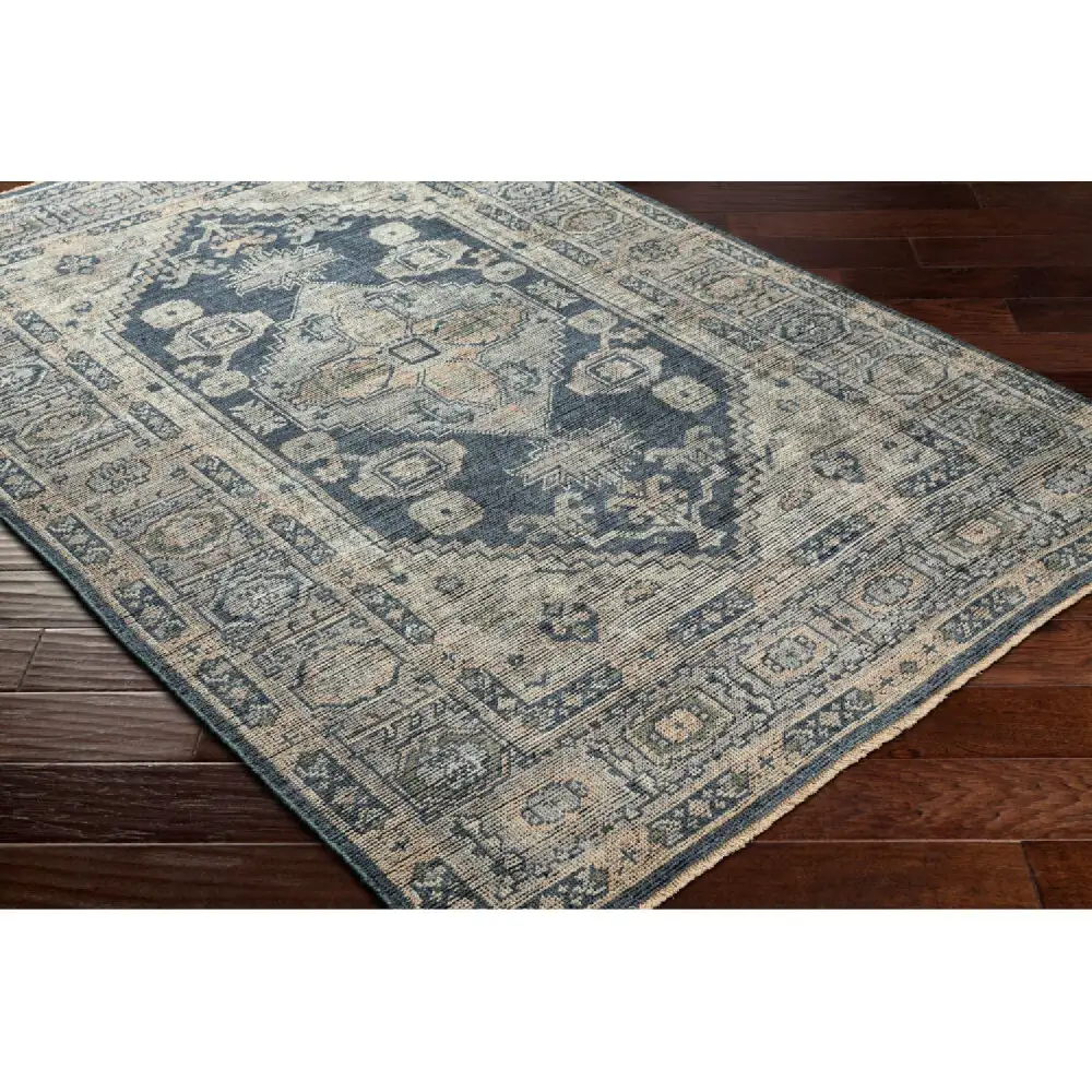 Fringed Wool Printed Carpet
