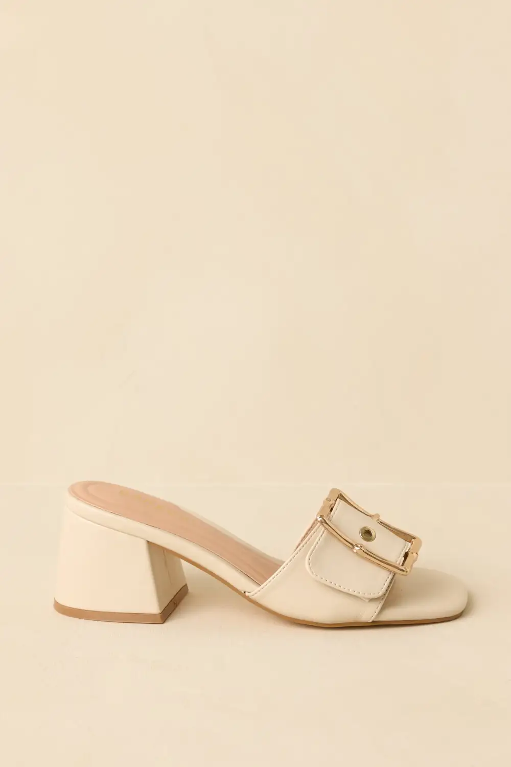 Nice Buckle Slingback Heels