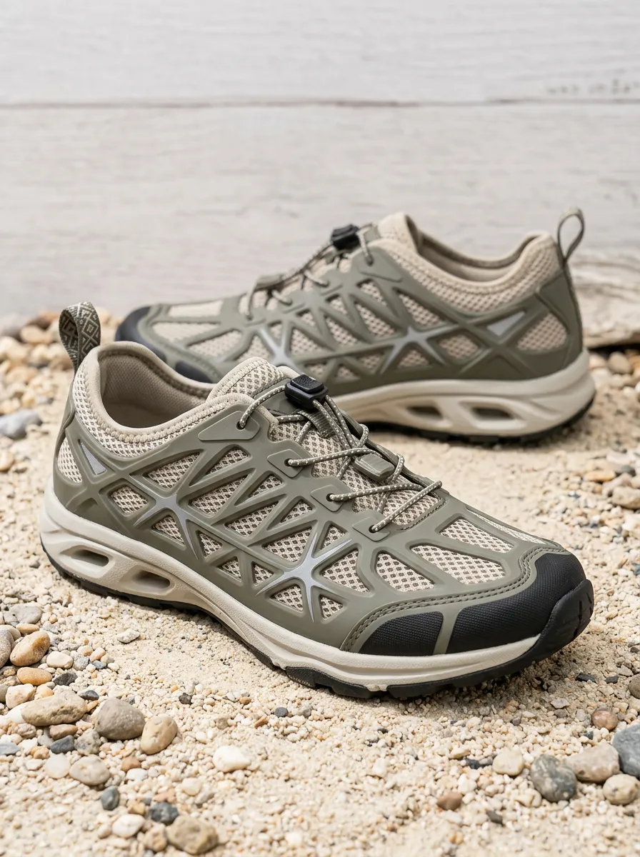 Unisex Outdoor Hiking Mesh Printed Shoes