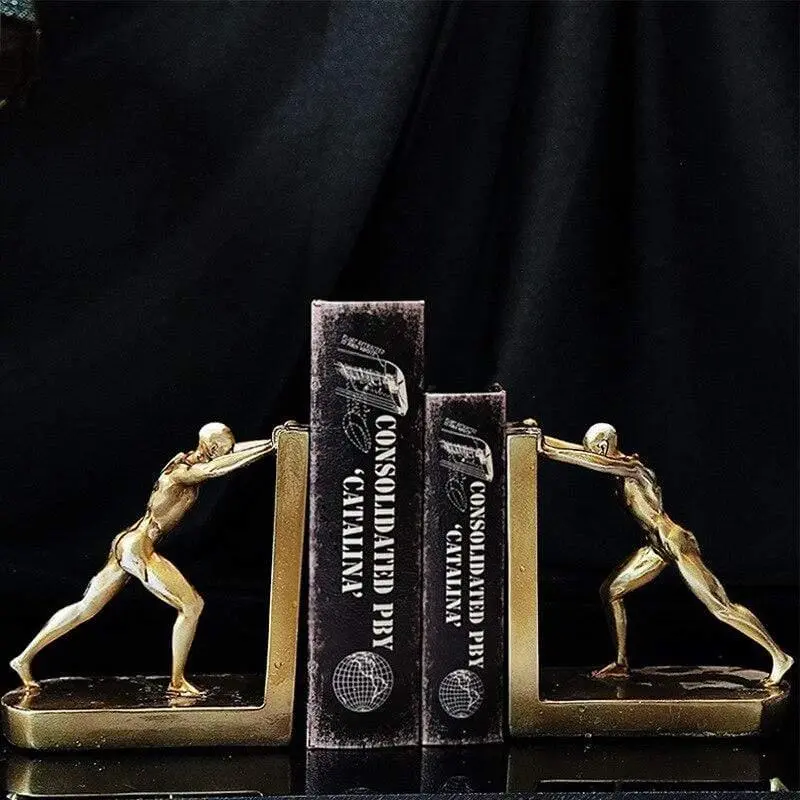 Decorative Bookend Figure Set