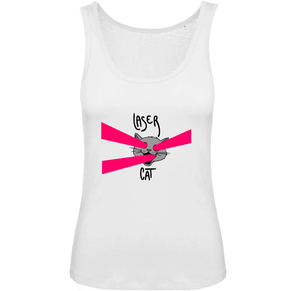 Laser Cat Graphic Tank