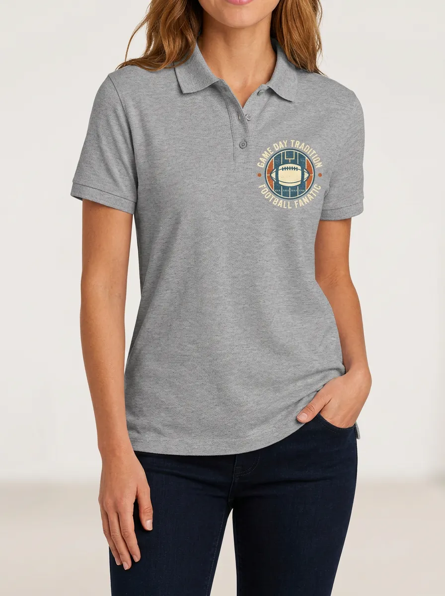 Football Inspired Casual Polo Shirt