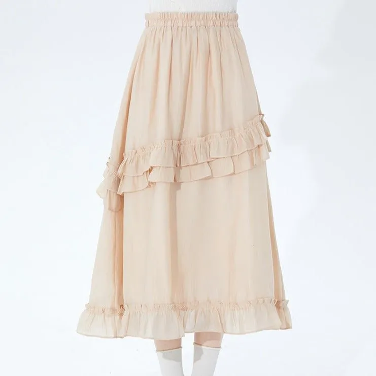 Everyday Casual Ruffle Skirt