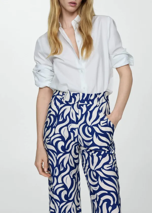 Wide Leg Printed Pants