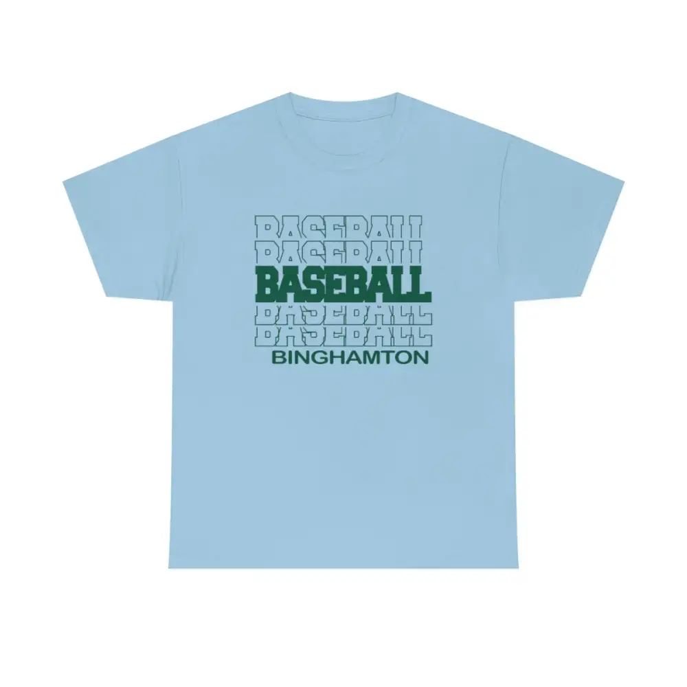 Baseball Binghamton in Modern Stacked Lettering