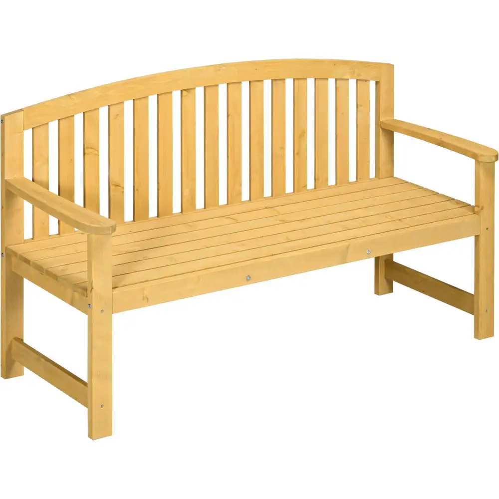 Slatted Wooden Garden Bench