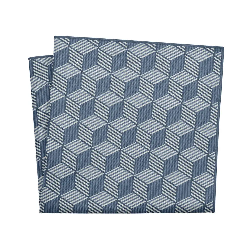 Understated Decorative Geometric Pocket Square