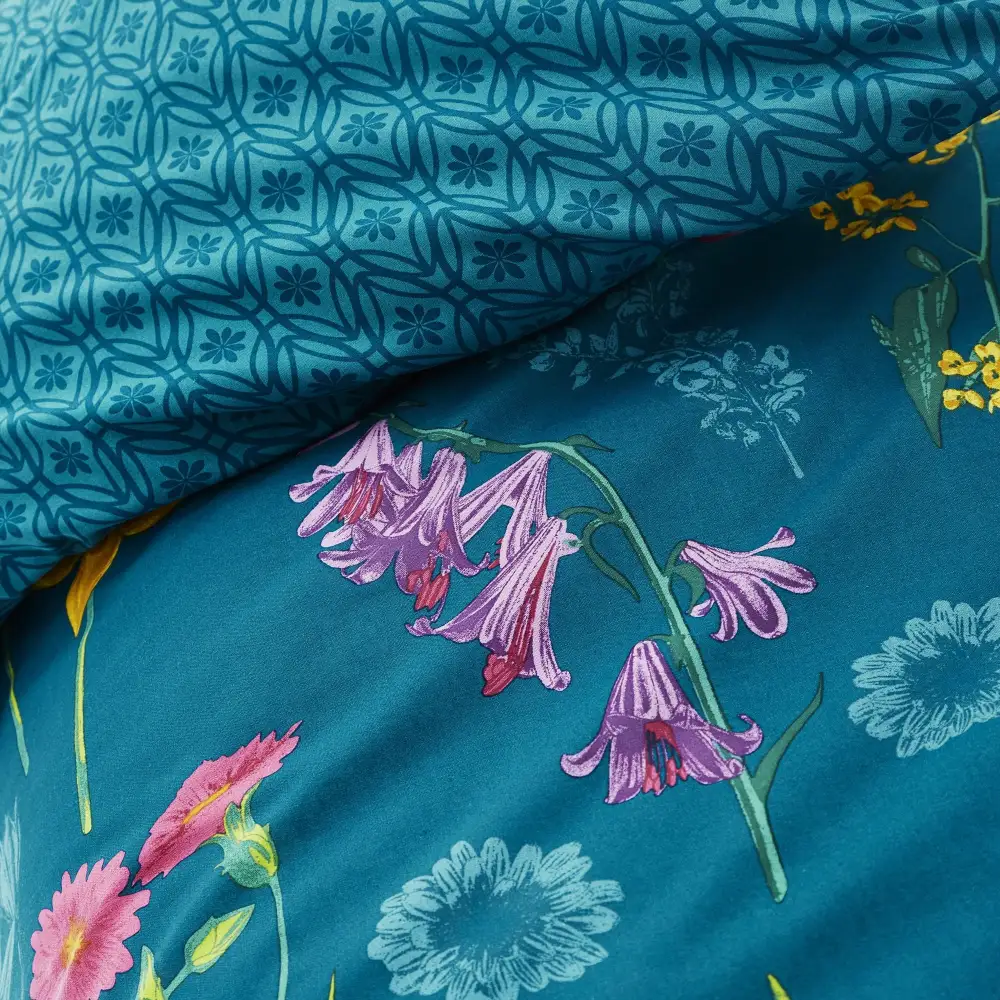 Floral Cotton Duvet Cover Set