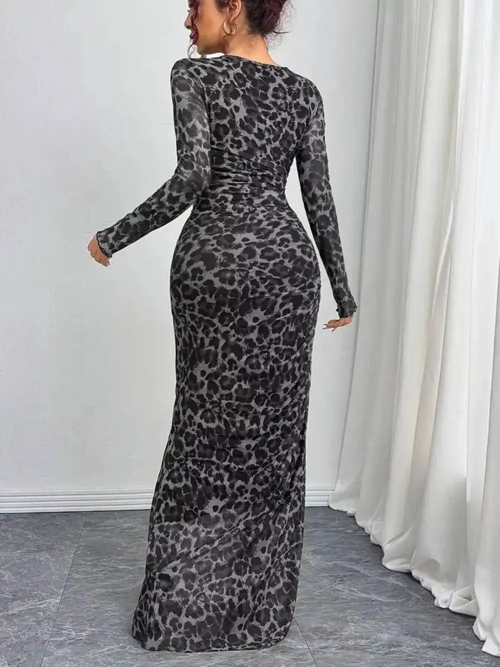 Bodycon Long Sleeve Maxi Dress