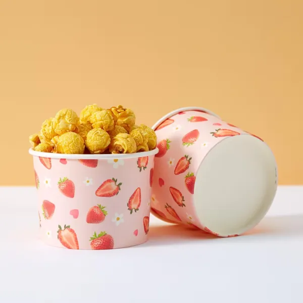 Strawberry Print Snack Cups