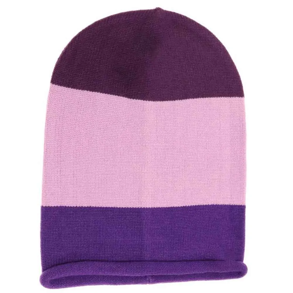 Colorblock Rolled Beanie